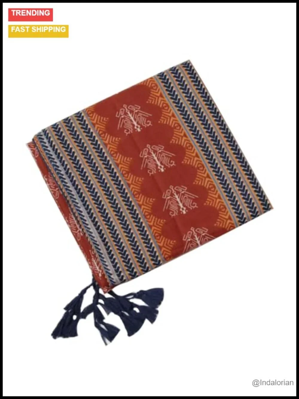 Lightweight Floral Printed Fringed Shawl Wrap Scarf